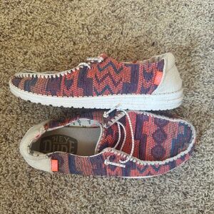 Hey Dude Multicolor Zigzag Casual Shoes